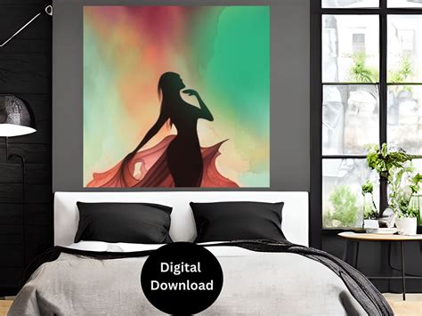 “The Veiled Dancer” - Dreamlike Abstractions and Vibrant Hues of the Soul!