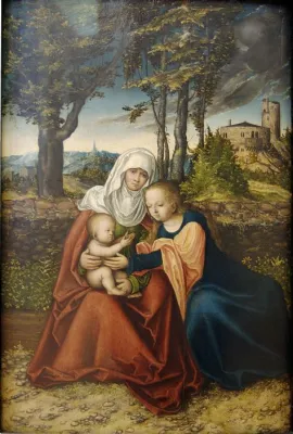  The Virgin and Child with Saint Anne - A Renaissance Symphony of Divine Love and Human Touch!